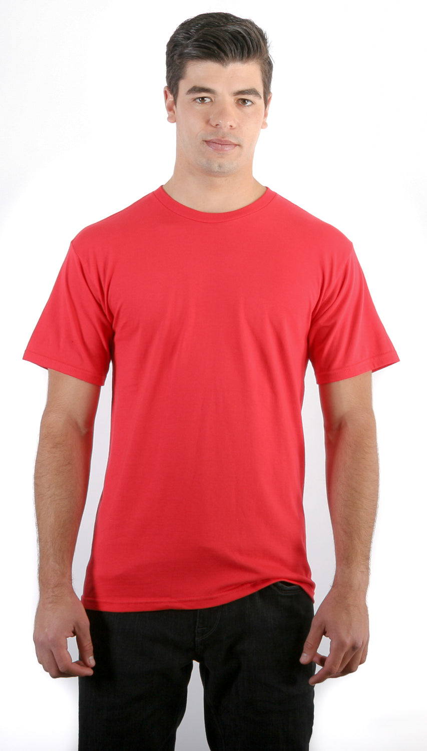 Camiseta retro de cuello redondo hilada en anillo 2100