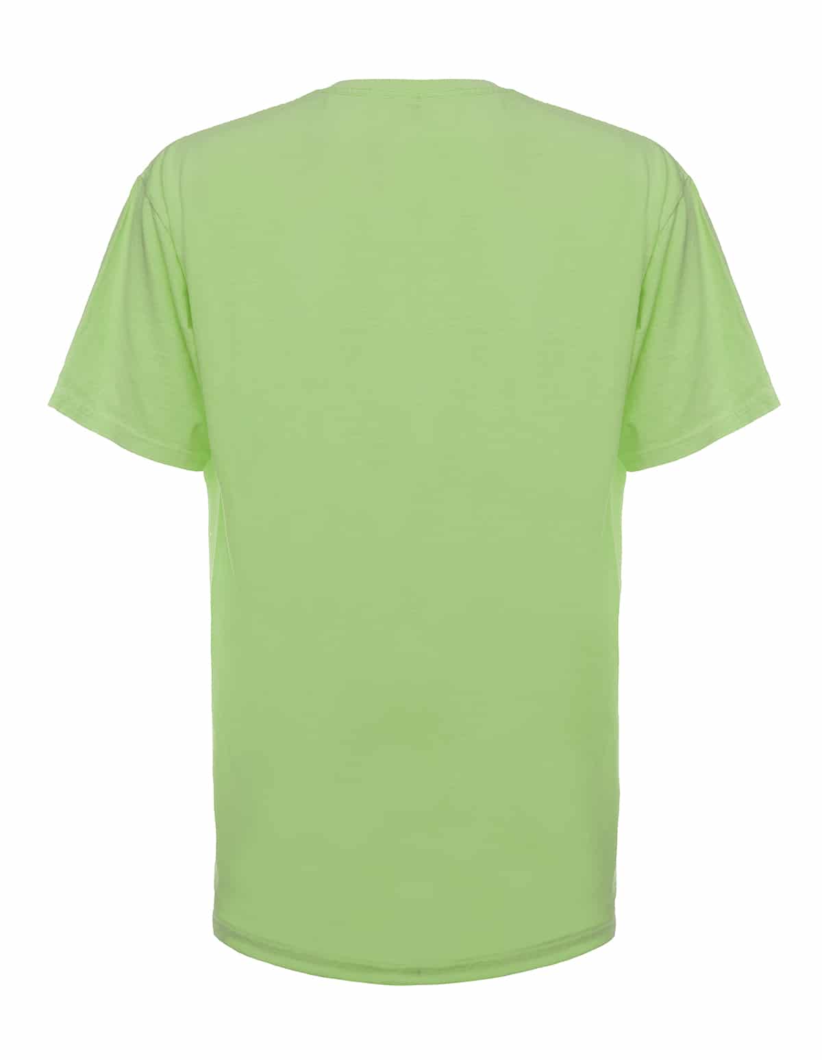 Prenda teñida verde neón