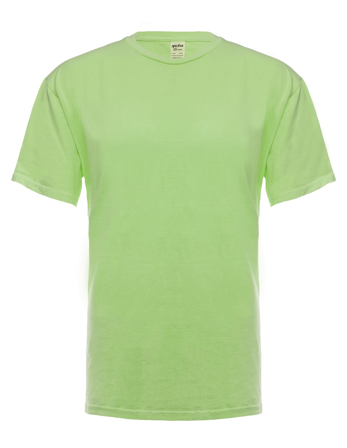 Prenda teñida verde neón